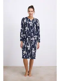 Anıl Kadın Uzun Kollu, Nefes Alabilen Yumuşak Kumaş, Konforlu ve Şık Günlük Ev Giyimi Anıl 11534