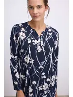 Kadın Uzun Kollu, Nefes Alabilen Yumuşak Kumaş, Konforlu ve Şık Günlük Ev Giyimi Anıl 11534 Lacivert farklı açı