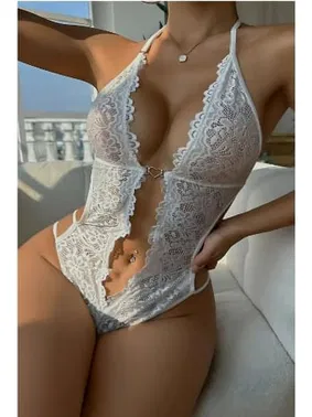 missisX Kalp Aksesuarlı Dantel Fantazi Babydoll MissisX609