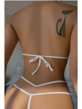 missisX Kalp Aksesuarlı Dantel Fantazi Babydoll MissisX609 - Alternatif Görünüm