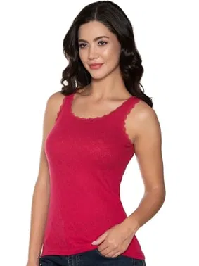 Gümüş Kalpli Jakarlı Geniş Askılı Kadın Atlet Gümüş 3081 - 6 Adet