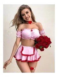 missisX Kalpli Pembe Fırfır Hizmetçi Kostüm missisX 62003