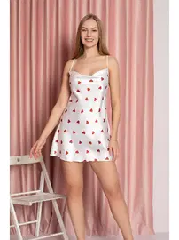 NBB Kalpli Saten Askılı Gecelik NBB 3004