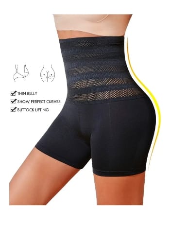 Karın Ve Göbek Sıkılaştırıcı Basen Dikleştiricili İnceltici Toparlayıcı Korse Şort Merry See AN2001 Siyah