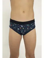 Karışık Desenli Erkek Çocuk 3 lü Likralı Boxer Öztaş 3725-F Görsel farklı açı