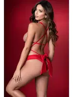 Kırmızı Arkası Kurdelalı Fantezi Body Loomerie 538 Loomerie 538 Kırmızı görsel 4