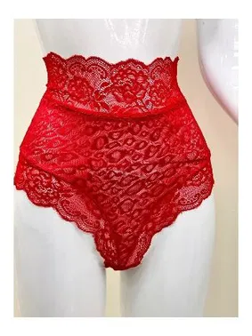 Sistina Kırmızı Dantelli Yüksek Bel Külot Sistina Venüs-K1011 - Alternatif Görünüm