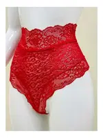Kırmızı Dantelli Yüksek Bel Külot Sistina Venüs-K1011 Kırmızı görsel 4