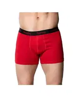 Kırmızı Likralı Pamuklu Erkek Boxer Gümüş 3074 Kırmızı detay görünüm