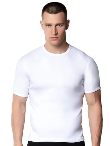 Kısa Kollu Pamuklu Erkek Atlet Fanila Gümüş 4050