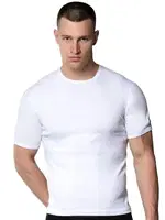 Kısa Kollu Pamuklu Erkek Atlet Fanila Gümüş 4050 Beyaz detay görünüm