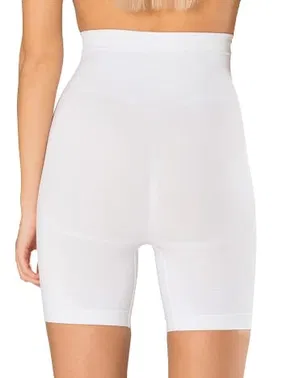 FormActive Beyaz Kısa Paçalı Toparlayıcı Yüksek Bel Kadın Korse FormActive 1011