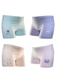 Öztaş Kız Çocuk Likralı Baskılı Boxer 4 lü Paket Öztaş 4733-H