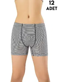 Kota Baskılı Erkek Çocuk Boxer 12'li Kota 1027