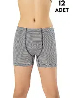 Baskılı Erkek Çocuk Boxer 12'li Kota 1027 Asorti
