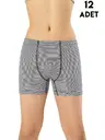 Baskılı Erkek Çocuk Boxer 12'li Kota 1027