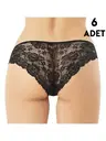 Kaşkorse Dantelli Kadın Külot 6'lı Kota 5025