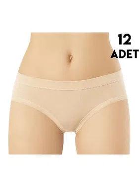 Kota Geniş Biyeli Modal Kadın Bikini Külot 12'li Kota 5105 - Alternatif Görünüm