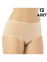 Yüksek Bel Kadın Külot 12'li Kota 5110 Ten farklı açı