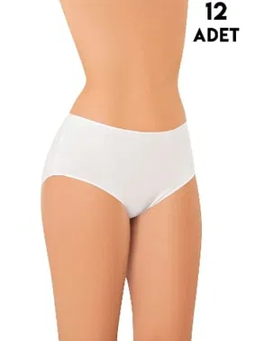 Kota Yüksek Belli Modal Kadın Külot 12'li Kota 5114 - Alternatif Görünüm