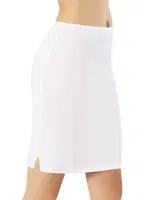 Modal Diz Üstü Kadın Jüpon Kota 5117 Beyaz farklı açı