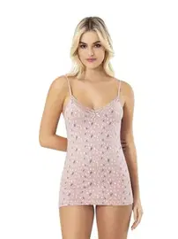 Kota Baskılı İp Askılı Kadın Atlet 6'lı Kota 6134