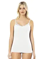 İp AskılıYakası Dantelli Kadın Atlet Kota 6472 Beyaz farklı açı