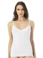 Saten Kumaş Yakalı Modal Kadın Atlet Kota 6608