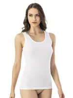 Bambu Geniş Askılı Kadın Atlet Kota 6612 Beyaz