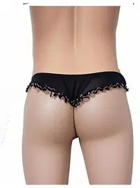 La Blinque Transparan Erkek Fırfırlı Tanga La Blinque 15812