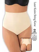 Lazer Kesim İz Yapmayan String Külot Korse Form Angel 3014 Ten