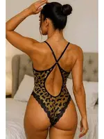 Leopar Desenli Dantel Body Venlisa V2901 Görsel farklı açı