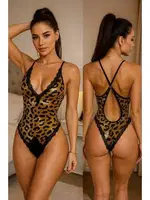 Leopar Desenli Dantel Body Venlisa V2901 Görsel görsel 4