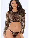 Leopar Fantezi Tanga Büstiyer Takım Loomerie 331