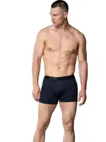 Likralı Antrasit Pamuklu Erkek Boxer 3074 Gümüş 3074 Antrasit farklı açı