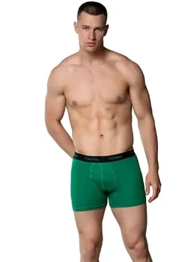 Gümüş Likralı Bel Lastikli Pamuklu Erkek Boxer Gümüş 3074