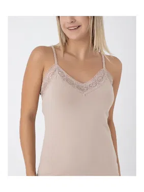 Confeo Likralı Dantelli İnce Aakılı Kadın Atlet Confeo C801-008