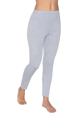 Gümüş Likralı Düz Uzun Gri Kadın Tayt Gümüş 3103 - Alternatif Görünüm