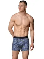 Likralı Empirme Karışık Desen Erkek Boxer Gümüş 3064 Asorti görsel 5