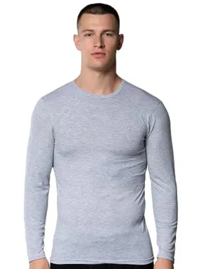 Gümüş Likralı Uzun Kollu Erkek Fanila Atlet Gümüş 4022