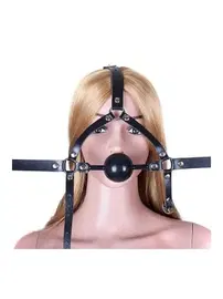 missisX Maske Fantazi Ağız Topu Harness Aksesuar MissisX 8025
