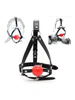 Maske Fantazi Ağız Topu Harness Aksesuar MissisX 8025 Siyah detay görünüm