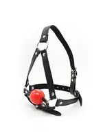 Maske Fantazi Ağız Topu Harness Aksesuar MissisX 8025 Siyah farklı açı