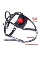 Maskeli Fantazi Ağız Topu MissisX 8024 Siyah detay görünüm