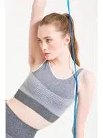 Melanjlı Dikişsiz Kalın Askılı Sporcu Sütyeni FormActive 1710 Beyaz