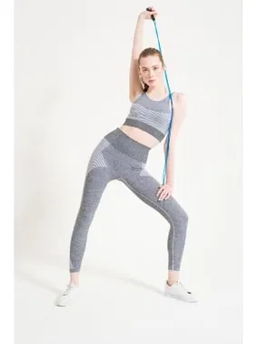 FormActive Toparlayıcı Dikişsiz Yüksek Bel Melanjlı Spor Tayt FormActive 1700 - Alternatif Görünüm