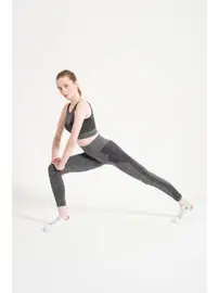 FormActive Dikişsiz Yüksek Bel Toparlayıcı Melanjlı Spor Tayt FormActive 1700