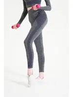 Melanjlı Toparlayıcı Dikişsiz Yüksek Bel Lacivert Spor Tayt FormActive 1700 Lacivert görsel 5