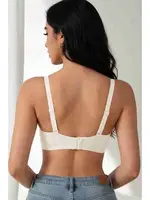 Balensiz Çıkarılabilir Pedli Lazer Kesim Sütyen Krem Merry See MSB8808 Krem Krem farklı açı