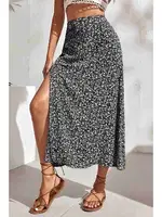 Çiçekli Yırtmaç Detaylı Etek Çok Renkli Merry See MS7116 Çok Renkli Çok Renkli görsel 4